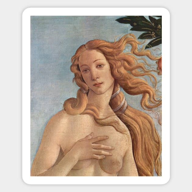 Birth of Venus by Sandro Botticelli Sticker by MasterpieceCafe